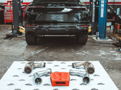 lamborghini urus downpipe install