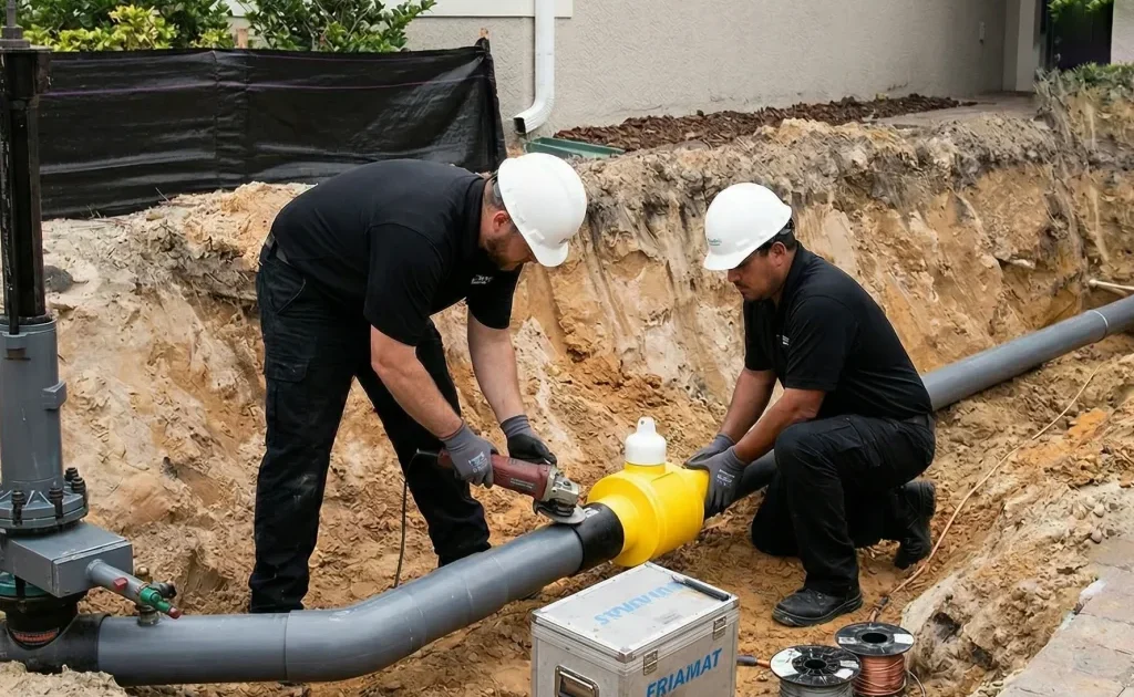 sewer and gas line repair