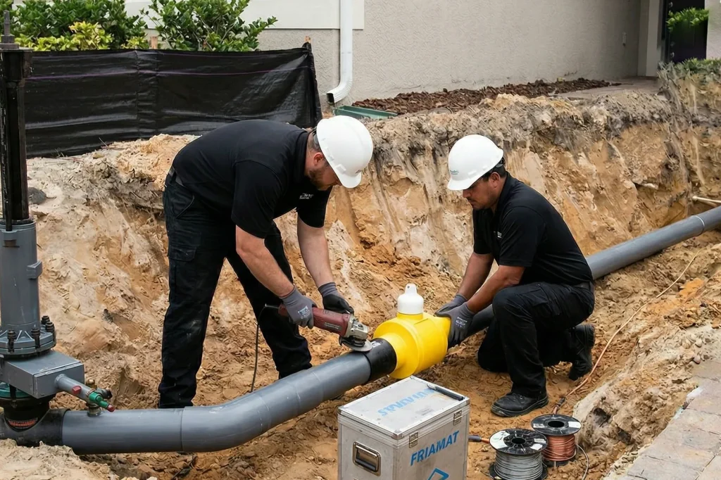 sewer and gas line repair